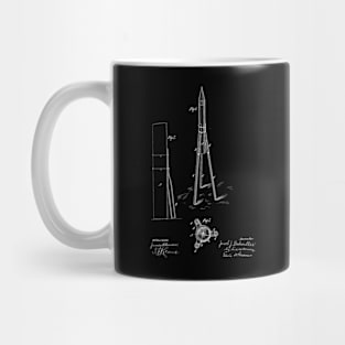 Rocket Vintage Patent Drawing Mug